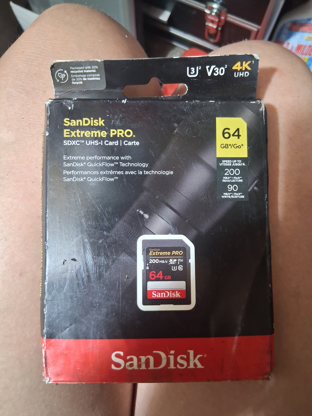 Andis SanDisk Extreme PRO 64GB SDXC Memory Card - Black/Red/Yellow
